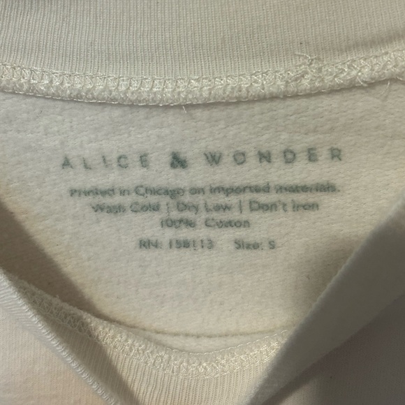Alice & Wonder Chicago Graphic Sweatshirt Small - Picture 4 of 6